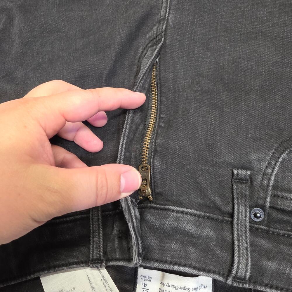 Abercrombie & Fitch Curve Love High Rise Super Skinny Ankle Jeans Size 27/4R - Picture 12 of 14